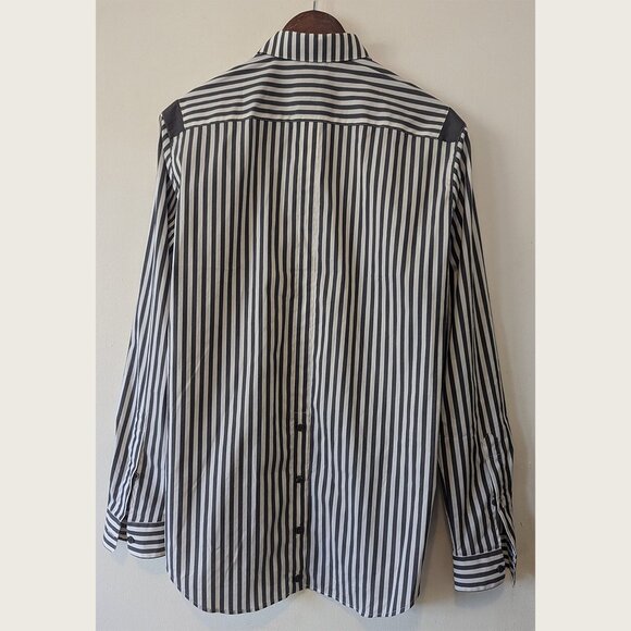 PHILIPPE DUBUC - Striped shirt - Sz 2 - Picture 3 of 10